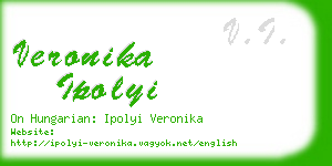 veronika ipolyi business card